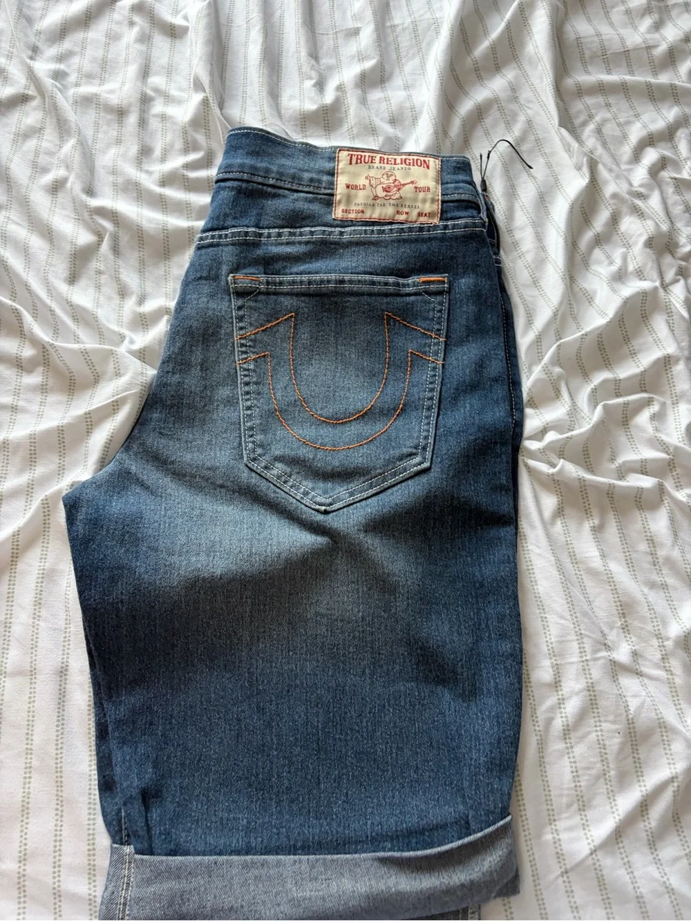 True Religion Ricky Straight Men’s Denim Shorts - Blue